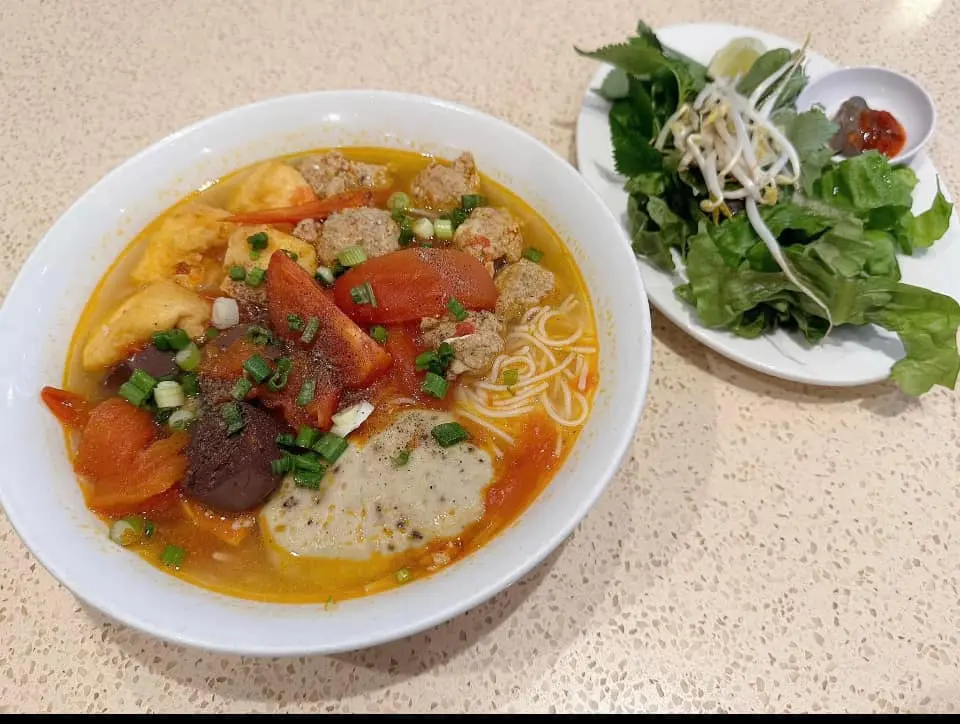 Authentic Vietnamese Pho noodle soup at Pho Dinosaur 2 in Calgary, AB