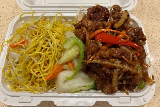 Satay beef noodle soup at Pho Dinosaur 2 Calgary