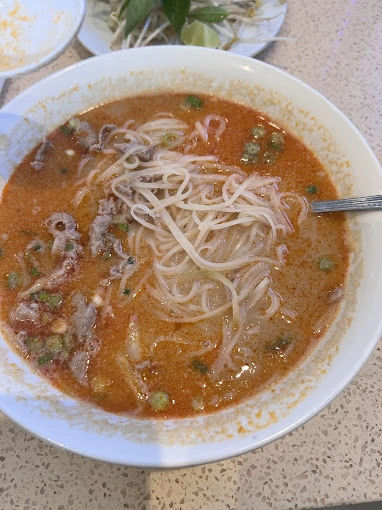 Satay Beef Noodle Soup at Pho Dinosaur 2 in Calgary, AB